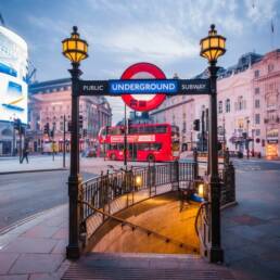 London Underground Subway Entrance in London